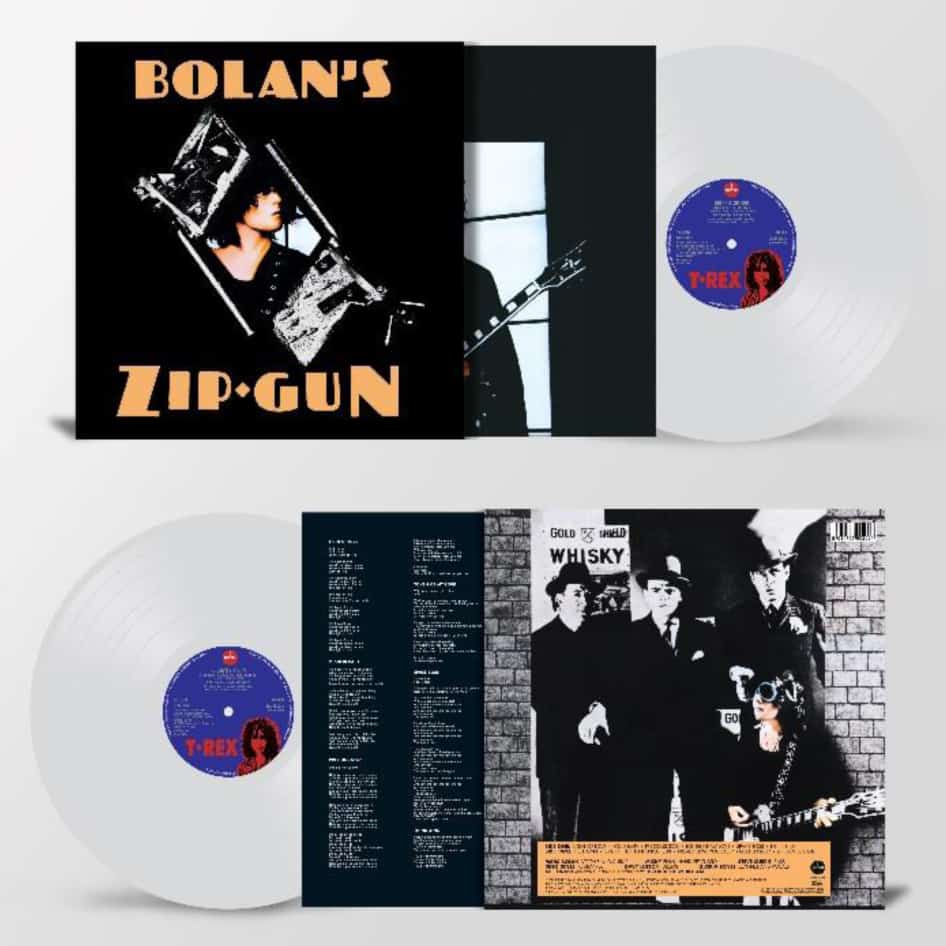 Bolan's Zip Gun Clear Heavyweight LP by T. Rex