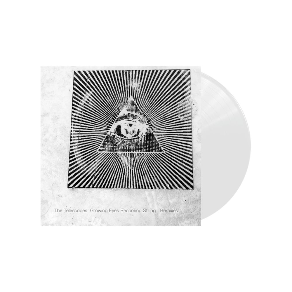 Growing Eyes Becoming String Remixes RSD 2024 White 7 Inch Vinyl by The Telescopes