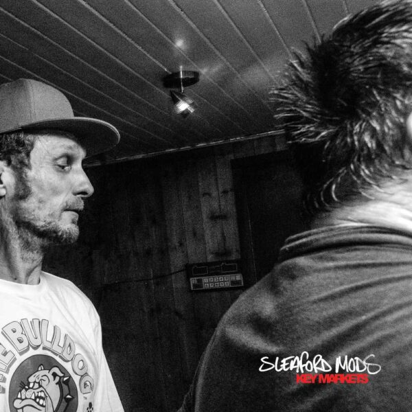 Key Markets Red & White Splatter LP by Sleaford Mods