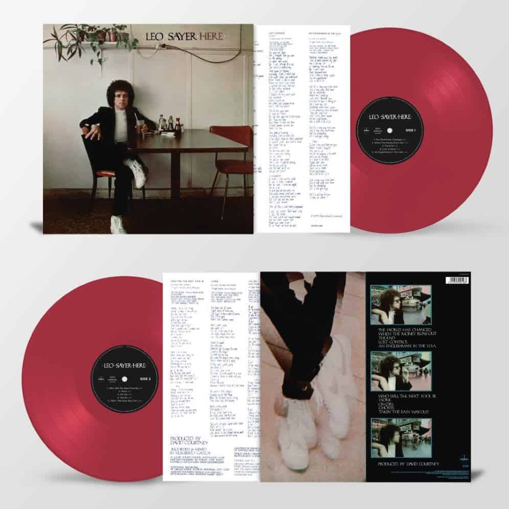 Here Burgundy Heavyweight LP by Leo Sayer