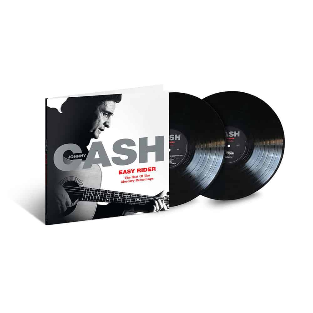 Easy Rider: The Best Of The Mercury Recordings Double Heavyweight LP by Johnny Cash