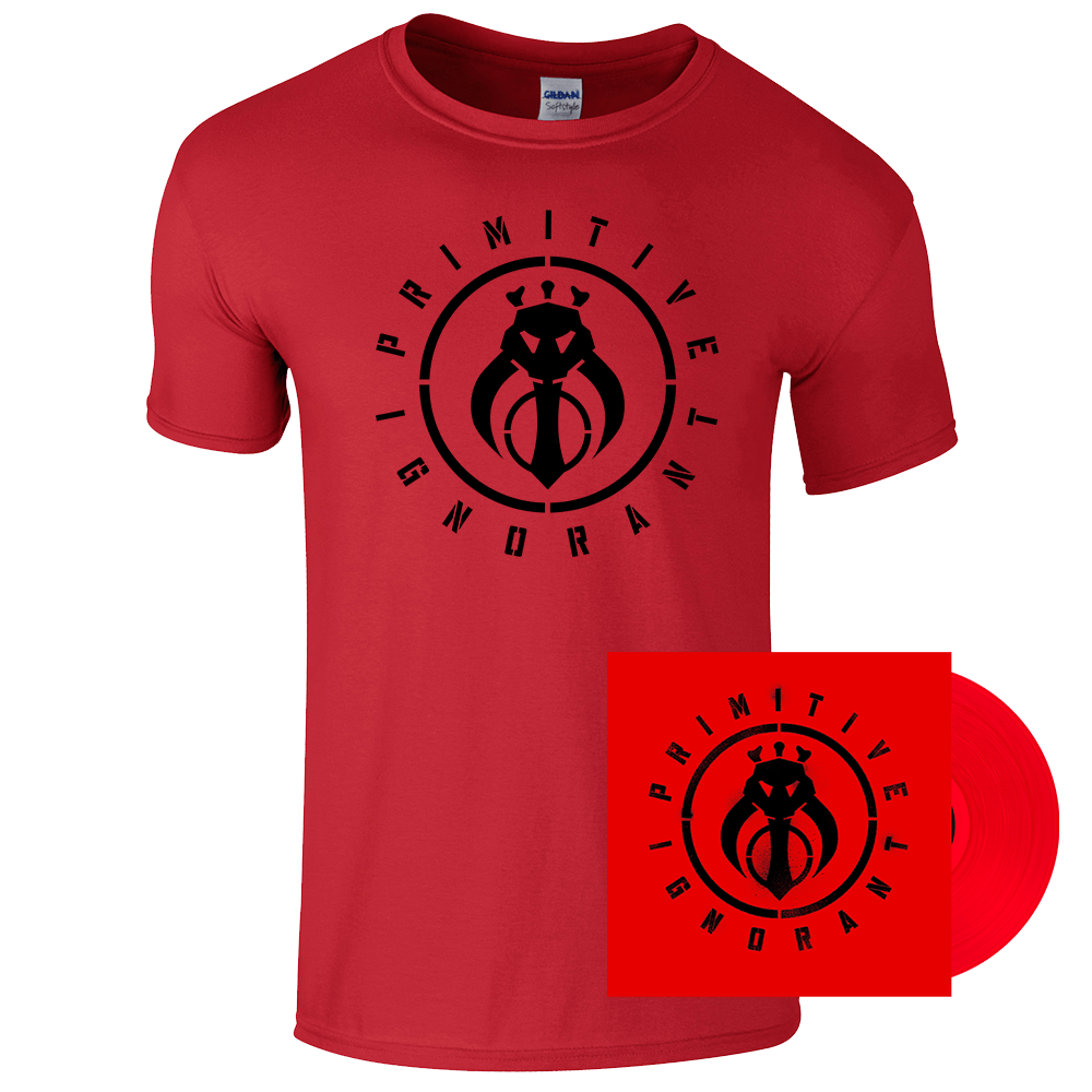 Red Tee and Sikh Punk Red Vinyl 180gm Bundle by Primitive Ignorant