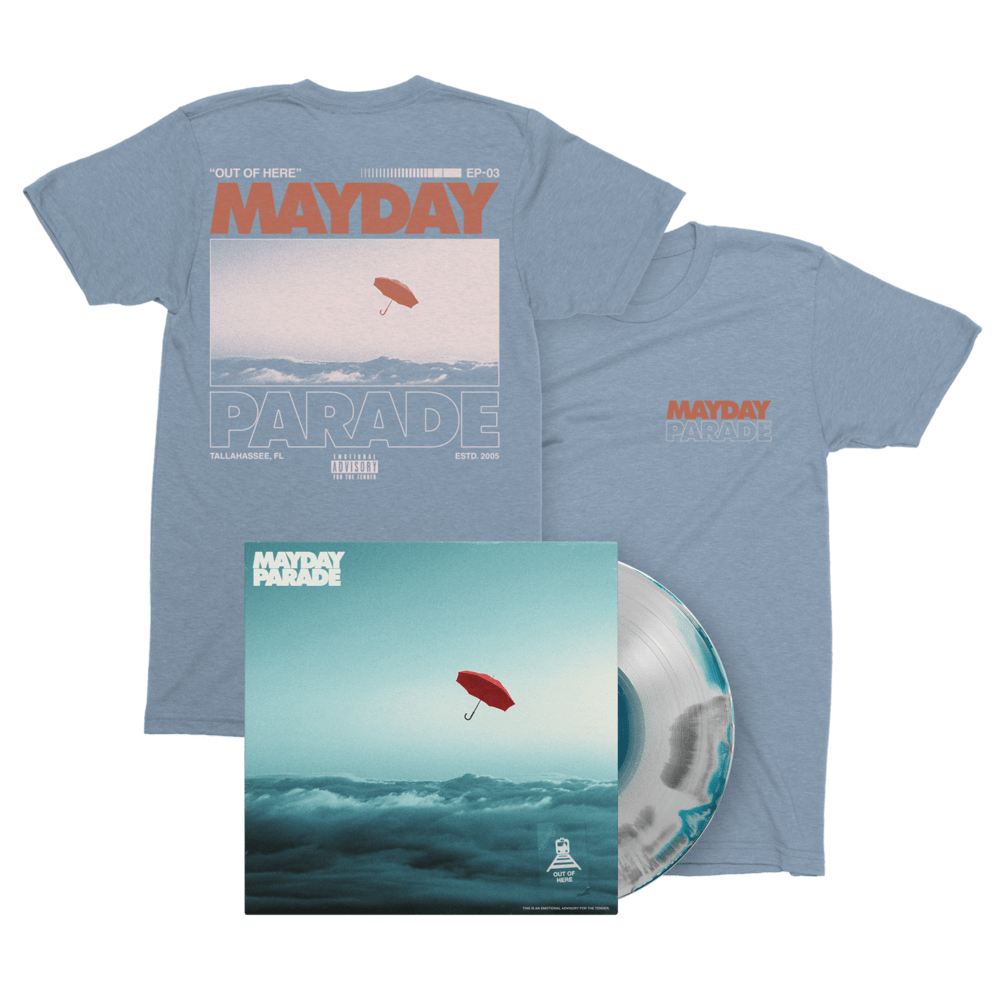 Out of Here - Short sleeve Tee + LP by Mayday Parade