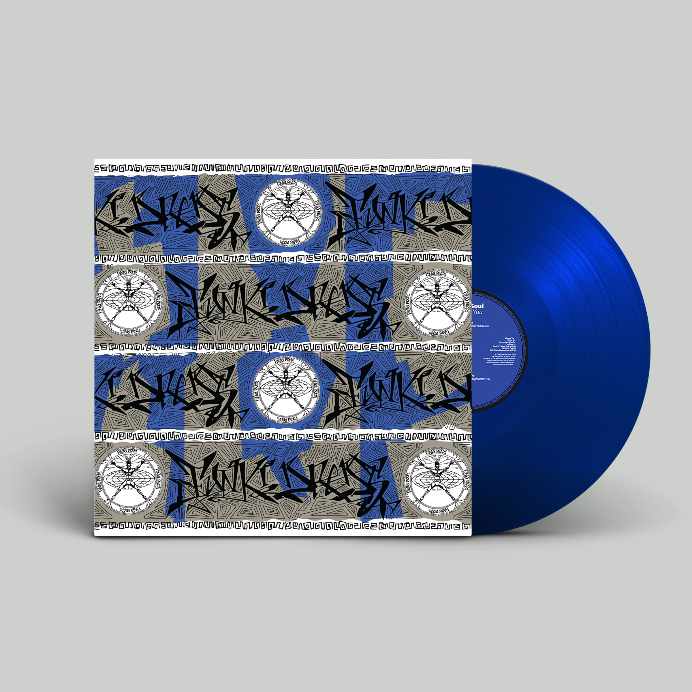Missing You (Noodles & Wonder Remix) Transparent Blue Vinyl (Signed) 12 Inch by Soul II Soul
