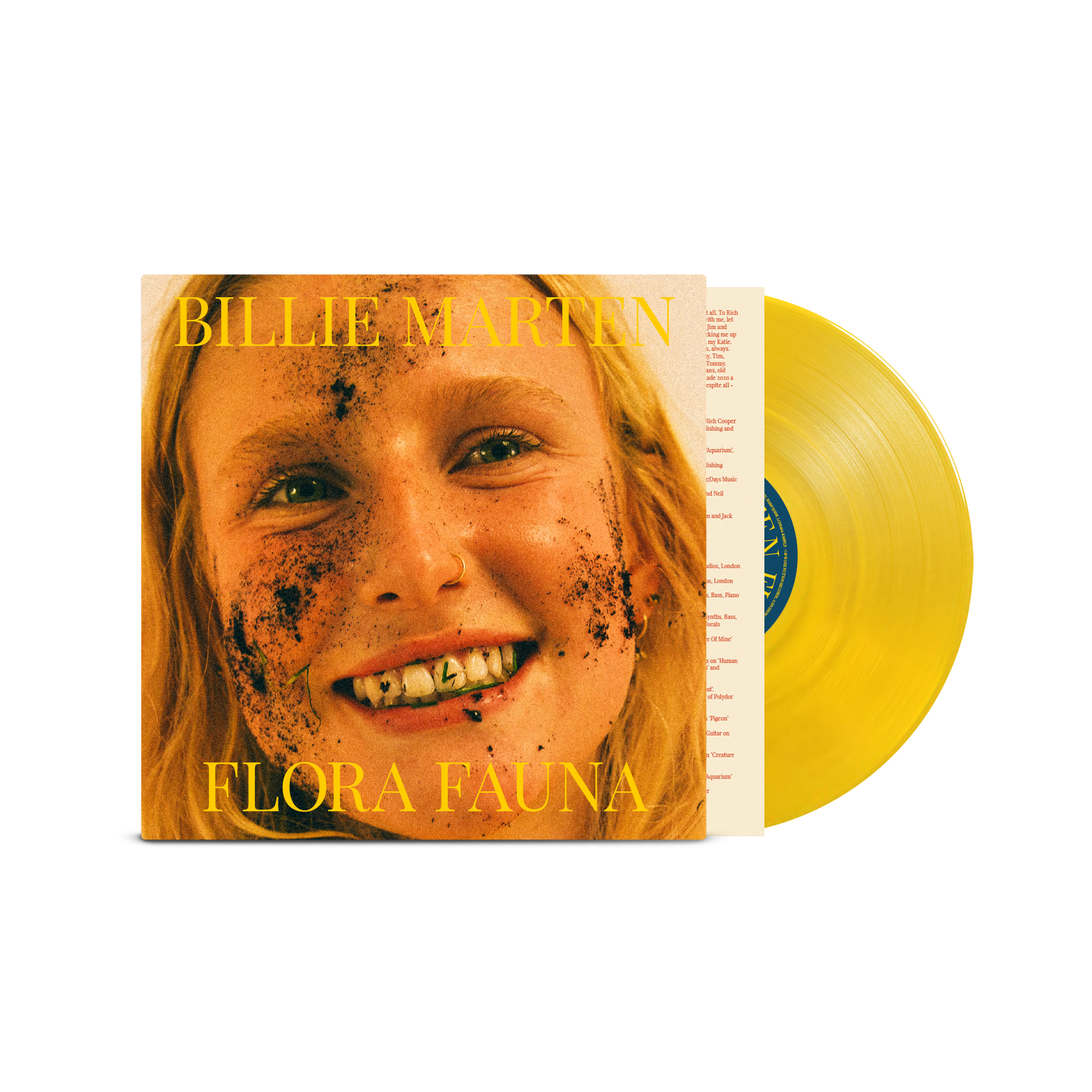 Flora Fauna Transparent Sun Yellow Heavyweight LP by Billie Marten