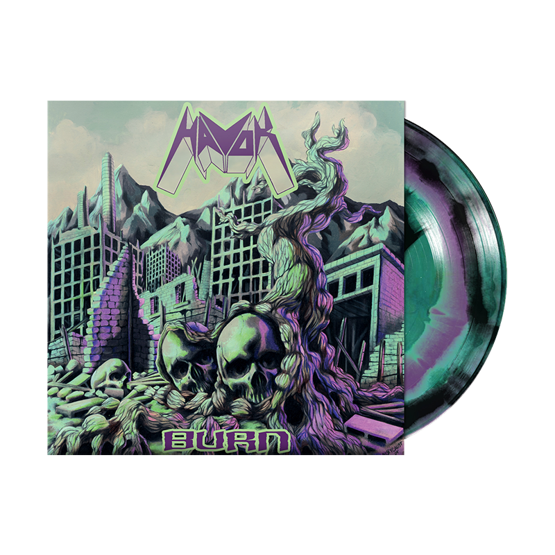Burn Black/Turquoise/Purple Swirl LP by Havok