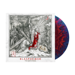The Sixth Hour Black/Clear/Red Splatter LP by Blasphemer