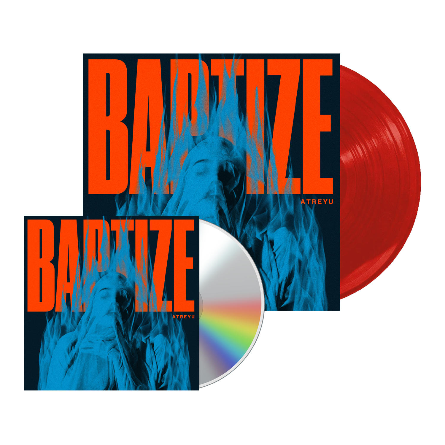 Baptize CD + Cardinal Red Vinyl by Atreyu