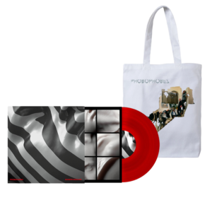 Modern Medicine Red Vinyl + Tote Bag by Phobophobes