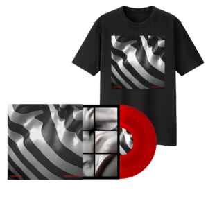 Modern Medicine Red Vinyl + Black T-Shirt by Phobophobes