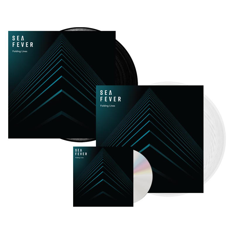 Folding Lines CD + Black Vinyl + White Vinyl (Ltd Edition, Exclusive) + Print (Signed) by Sea Fever
