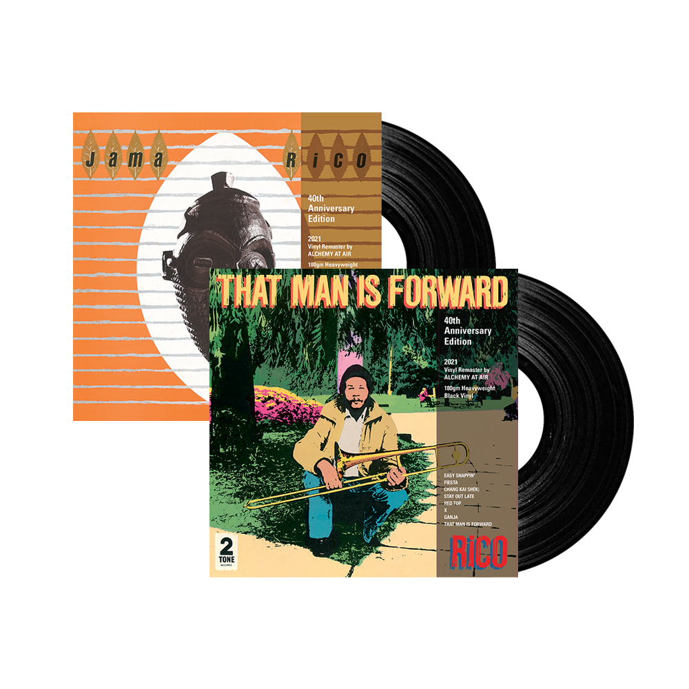Jama Rico and That Man Is Forward [40th Anniversary Edition] Black Vinyl Bundle by Rico