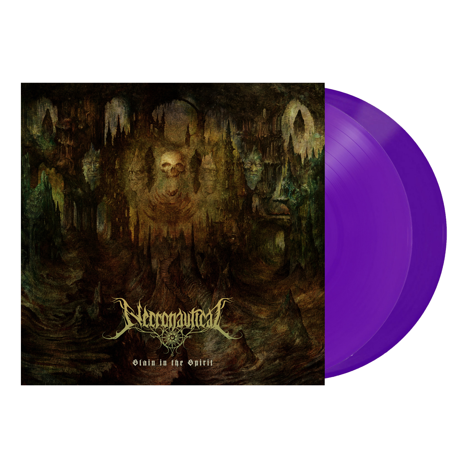 Slain In The Spirit Transparent Amethyst Double LP by Necronautical