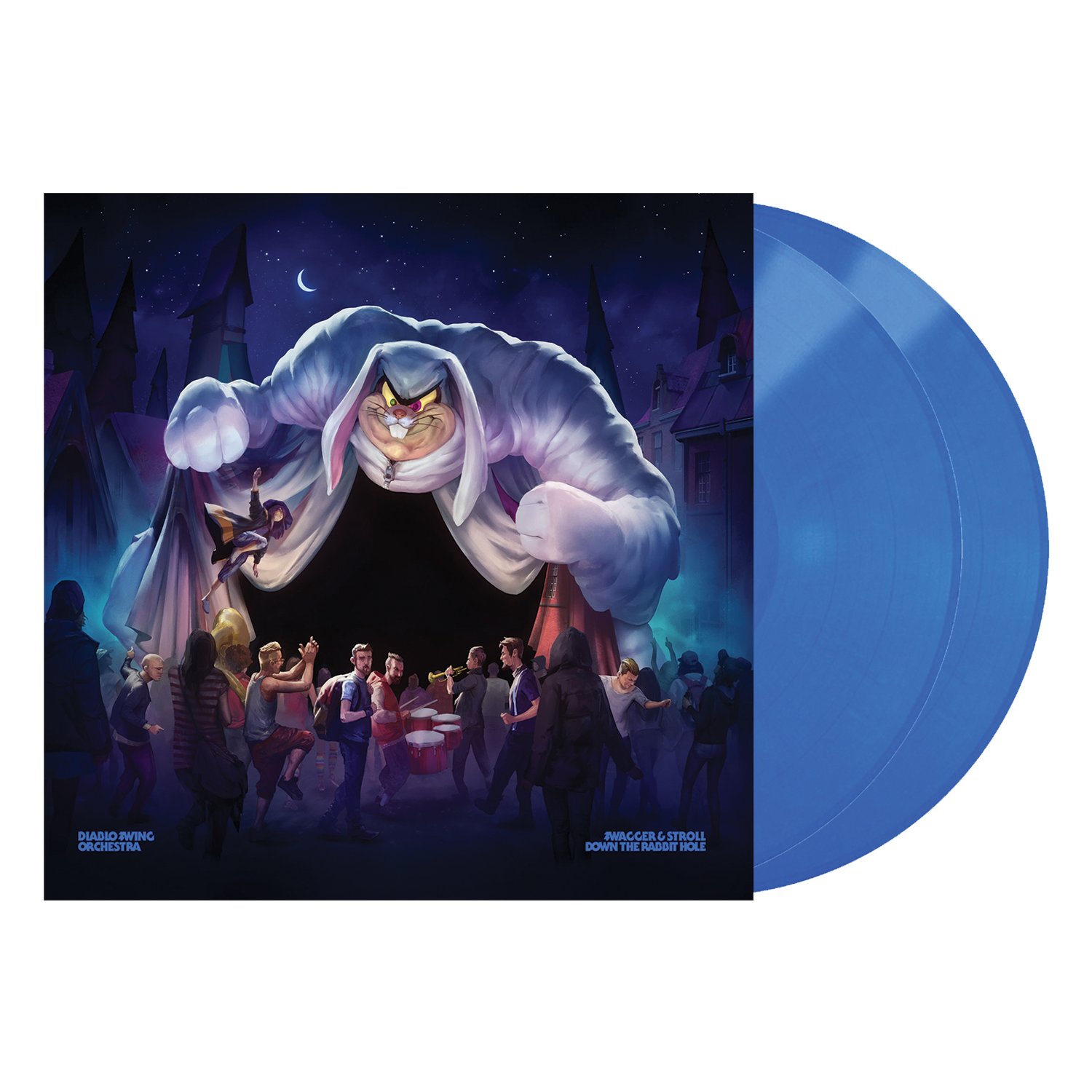 Swagger & Stroll Down The Rabbit Hole Blue Double LP by Diablo Swing Orchestra