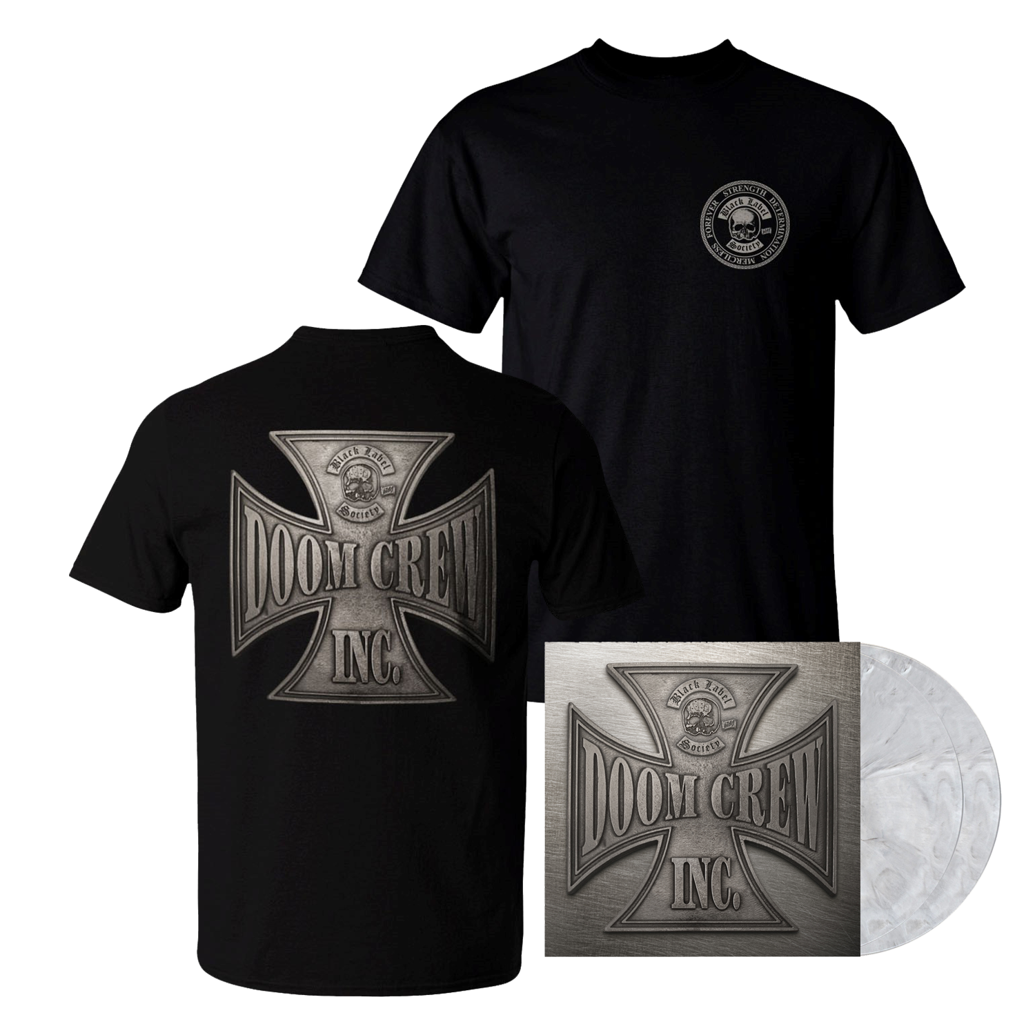 Doom Crew Inc Marble Double Vinyl + T-Shirt by Black Label Society