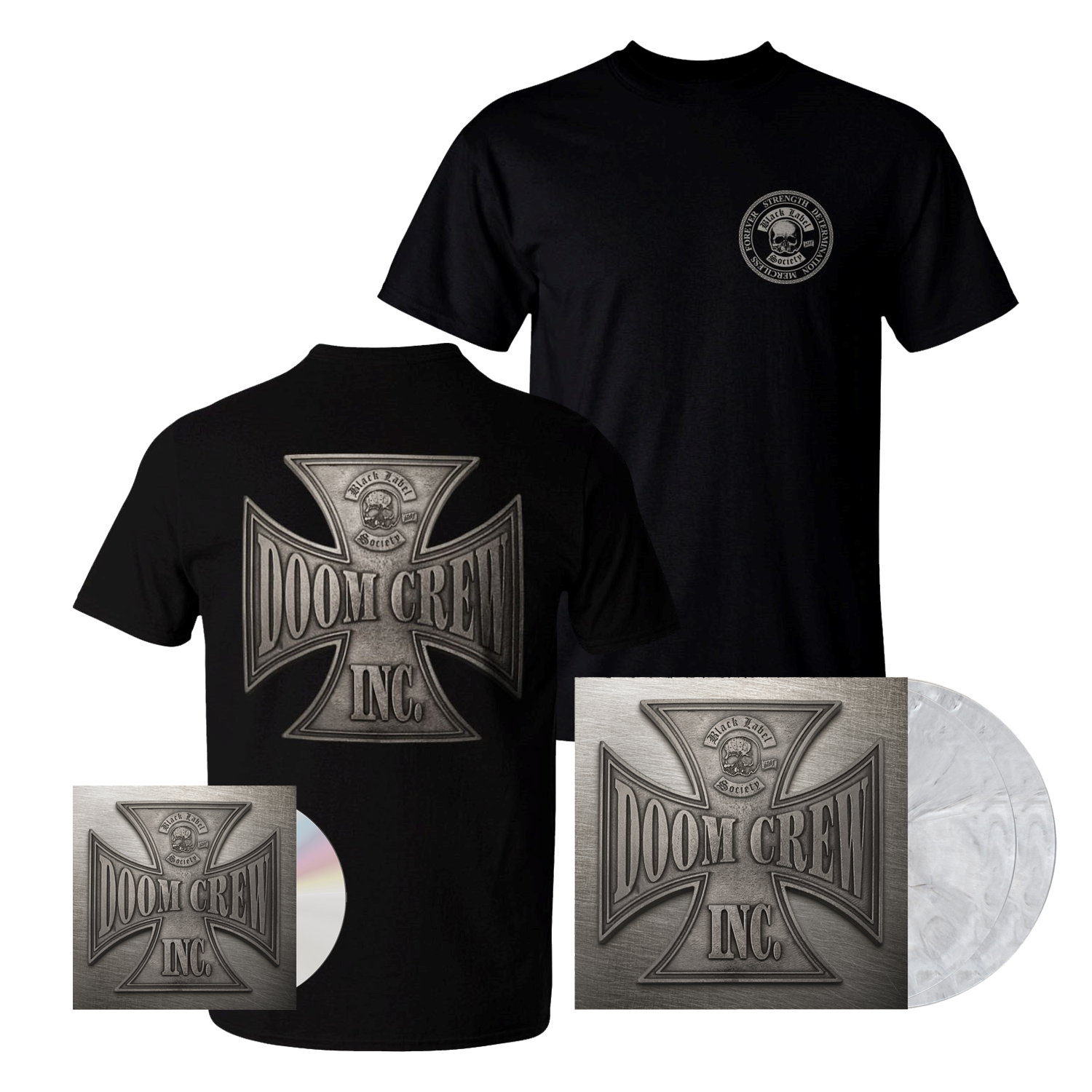 Doom Crew Inc CD + Marble Double Vinyl + T-Shirt by Black Label Society