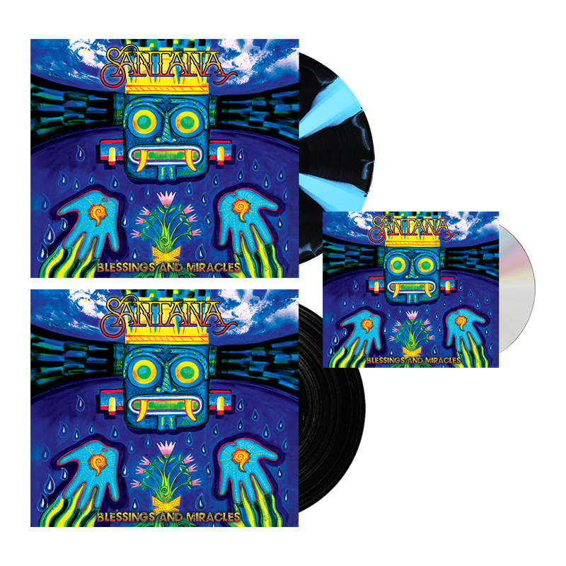 Blessings And Miracles CD + Black Double Vinyl + Cornetto Double Vinyl (Exclusive) by Santana