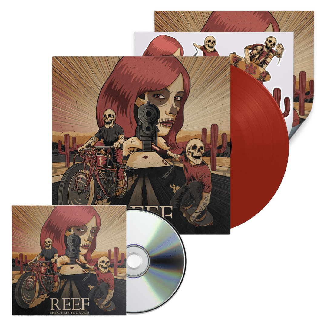 Shoot Me Your Ace Exclusive Transparent Red Vinyl + CD (Inc. Album Artwork Print) by Reef