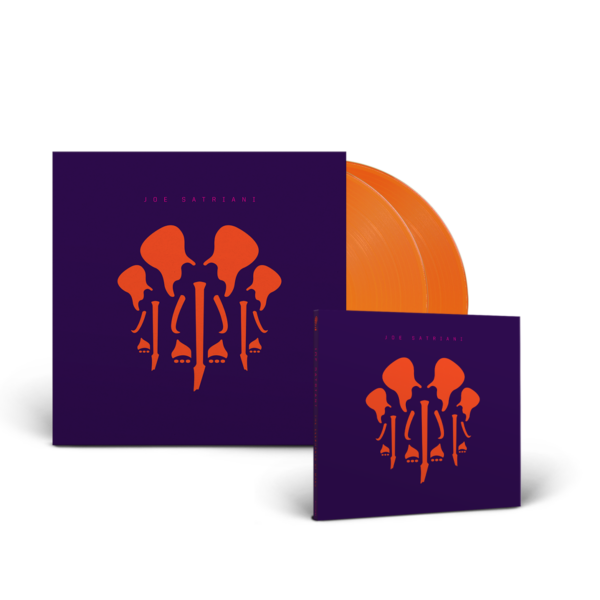 The Elephants Of Mars - Ltd. Edition CD Digisleeve + Ltd. Edition Double Vinyl LP (Orange) in Gatefold Bundle by Joe Satriani