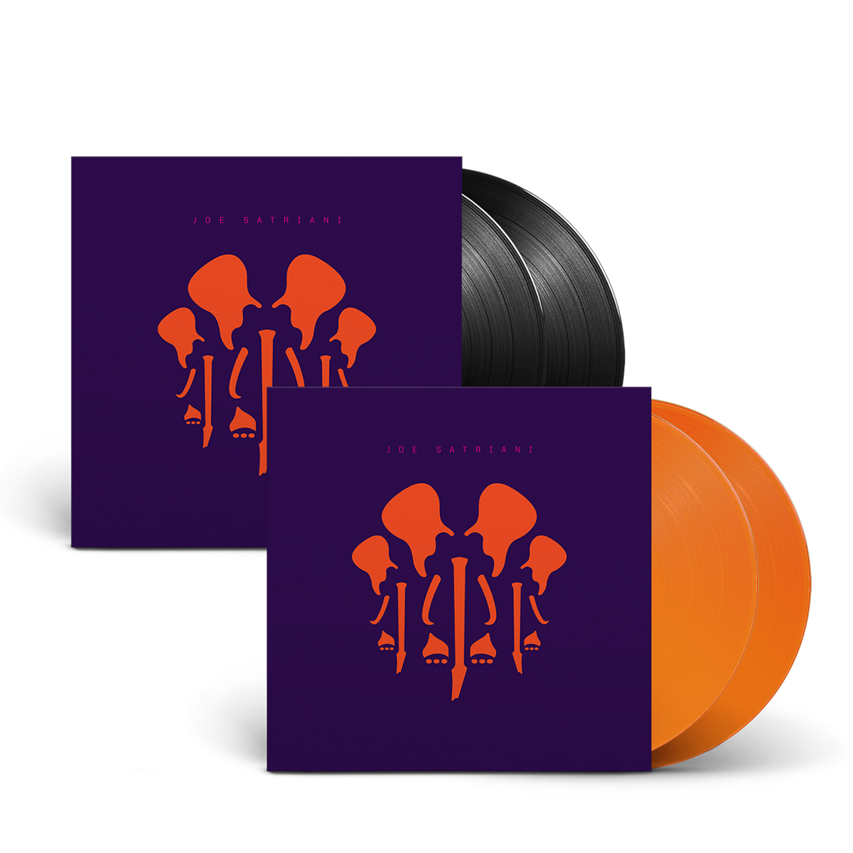 The Elephants Of Mars - Double Vinyl LP (Black) in Gatefold + Ltd. Edition Double Vinyl LP (Orange) in Gatefold Bundle by Joe Satriani
