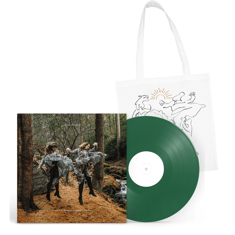 I Could Be Asleep If It Weren't For You Forest Green LP + Tote Bag by Before Breakfast