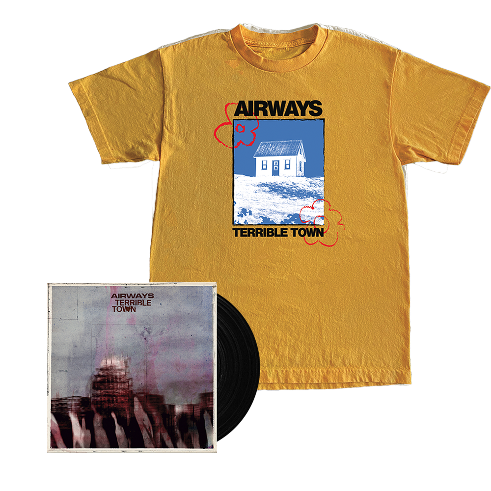 Terrible Town Black Vinyl + Mustard T-Shirt by Airways