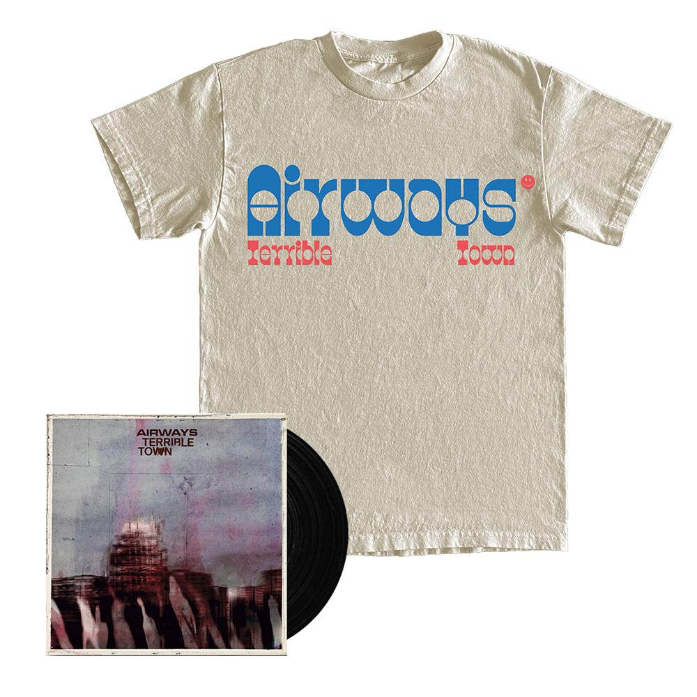 Terrible Town Black Vinyl + Cream T-Shirt by Airways