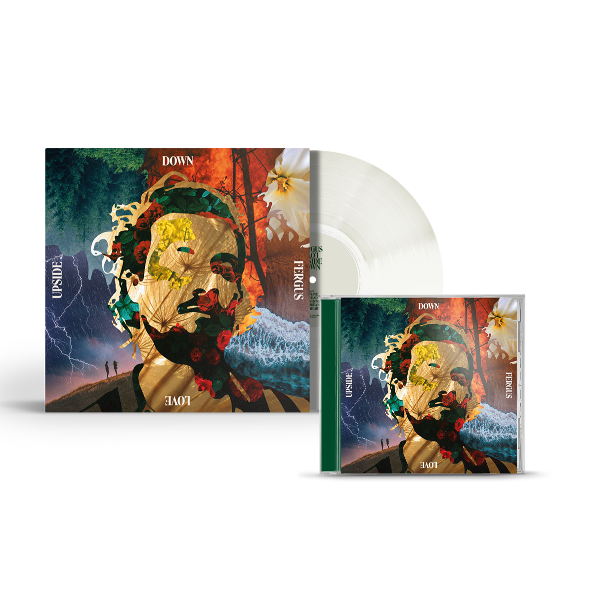 Love Upside Down CD (Signed) + Ltd White Vinyl (Signed) by Fergus