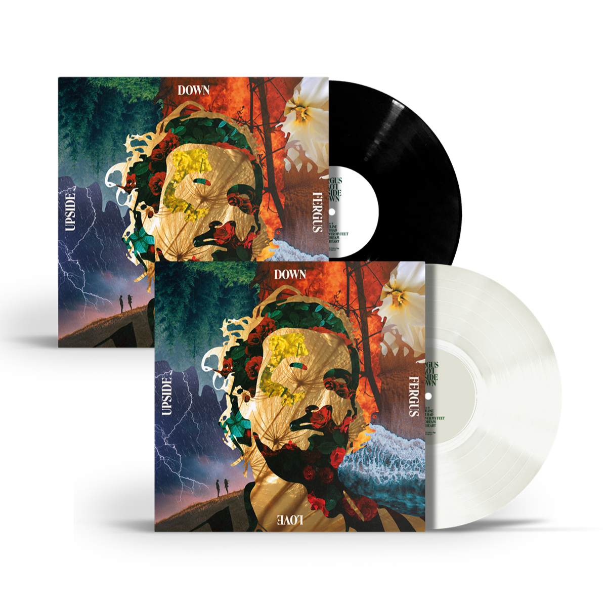 Love Upside Down Black Vinyl (Signed) + Ltd White Vinyl (Signed) by Fergus