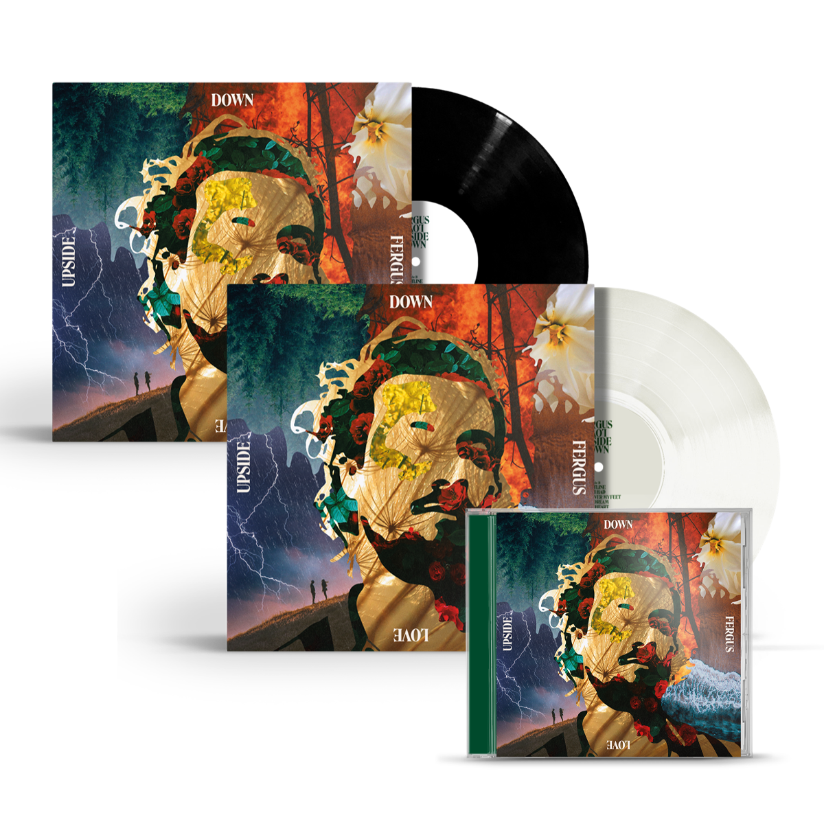 Love Upside Down CD (Signed) + Ltd White Vinyl (Signed) + Black Vinyl (Signed) by Fergus