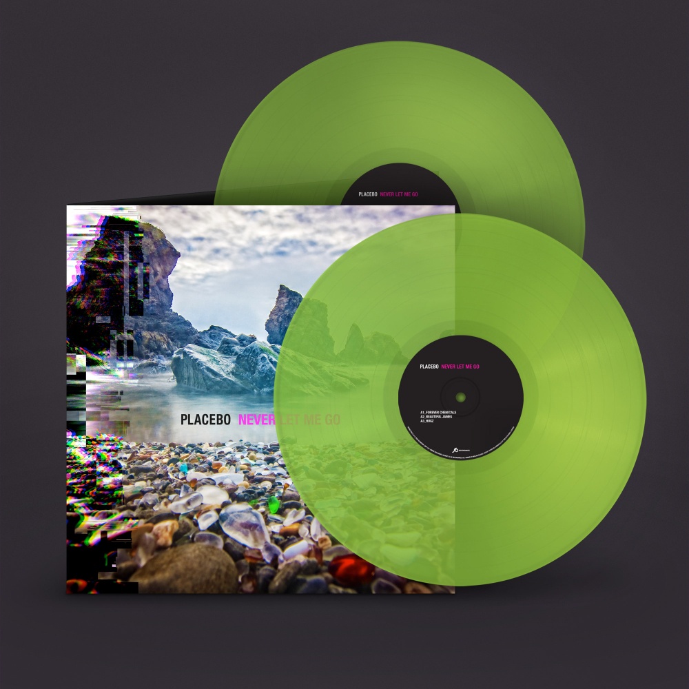 Never Let Me Go Transparent Lime Double Vinyl Double LP by Placebo