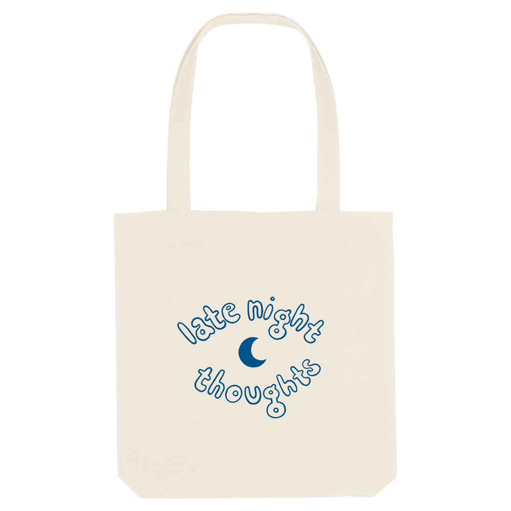 late night thoughts natural tote by shy martin
