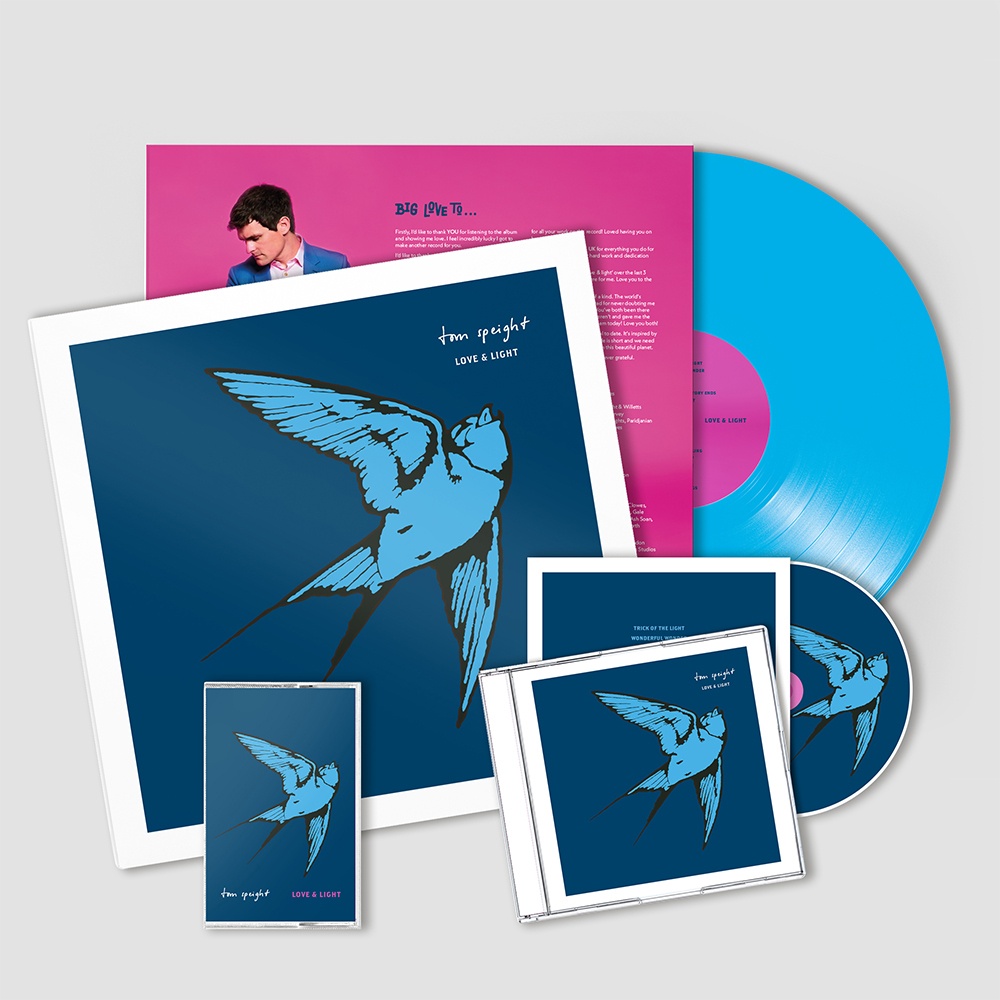Love & Light CD + Cyan Vinyl + Cassette by Tom Speight