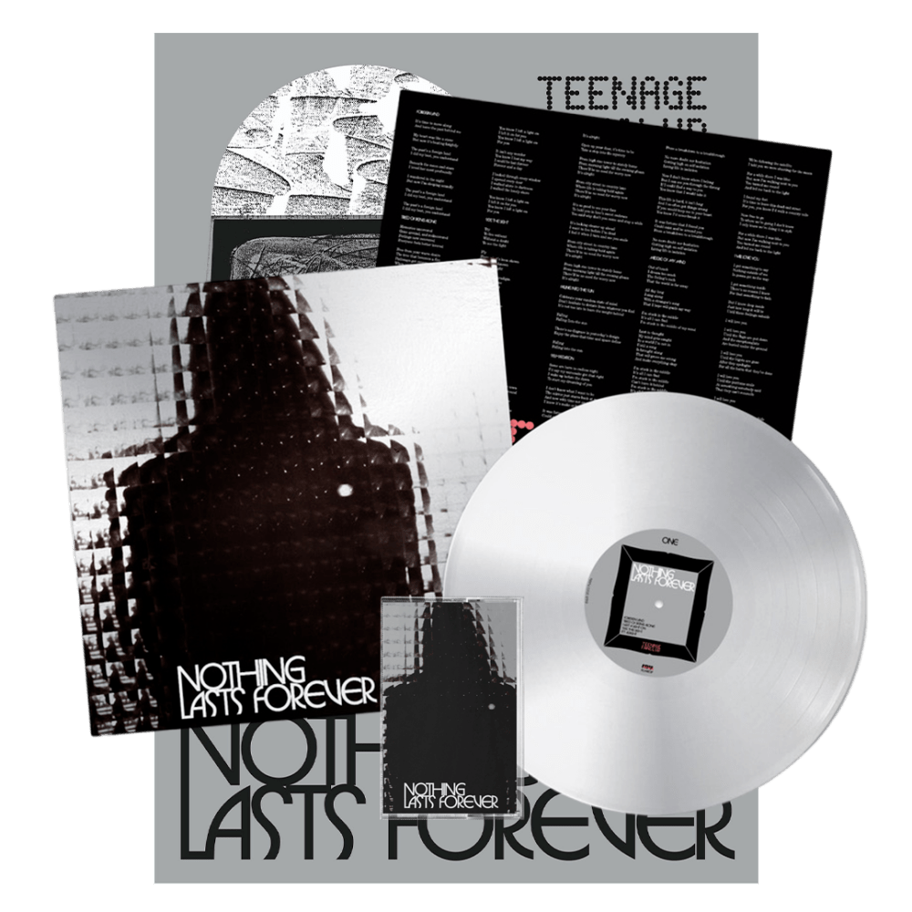 Nothing Lasts Forever Silver Colour Vinyl (Signed) + Cassette + Poster by Teenage Fanclub