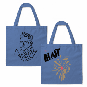 Blast Blue Tote Bag by Holly Johnson