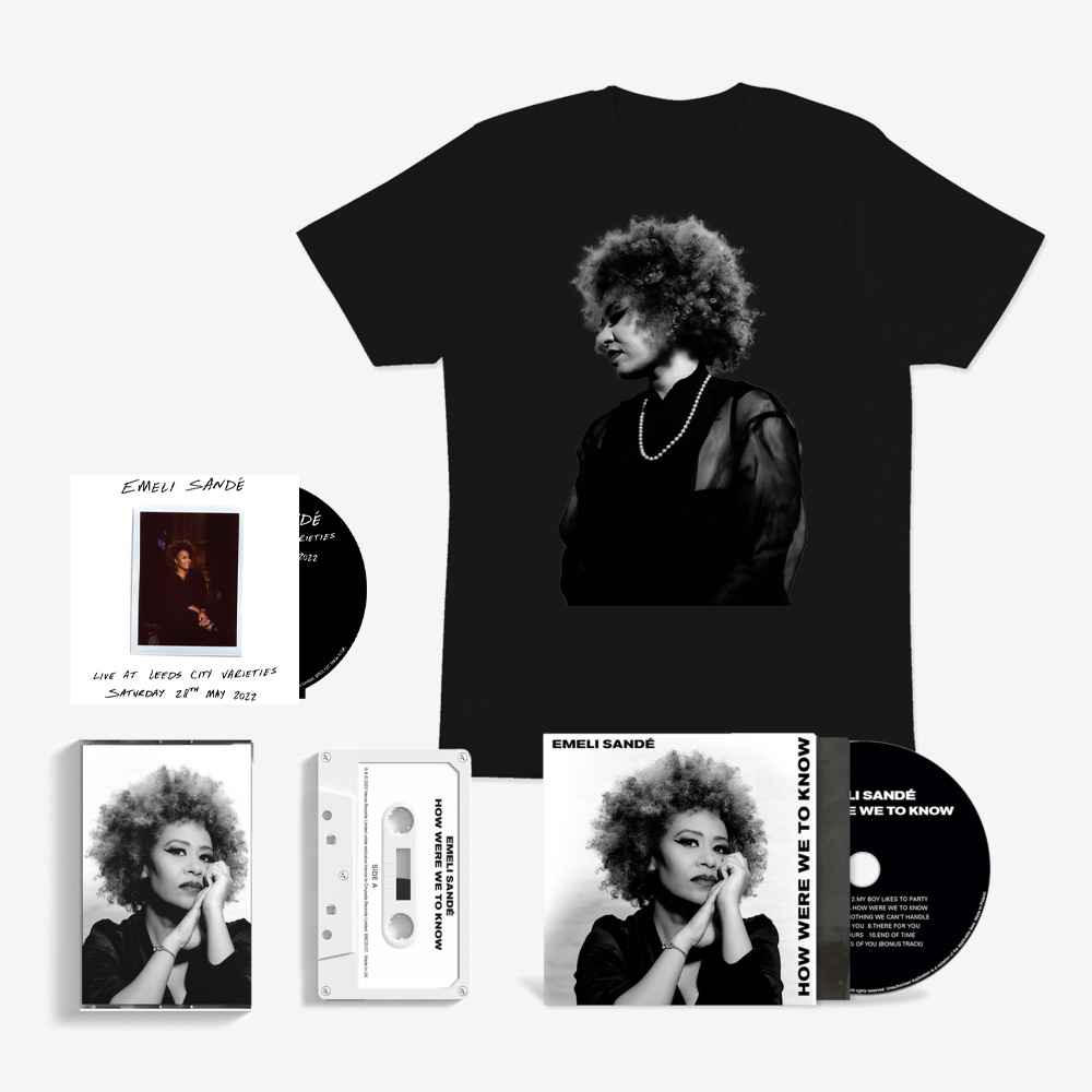 How Were We To Know CD + Cassette + Black T-Shirt [Inc Signed Bonus 'Live At Leeds' CD] by Emeli Sande