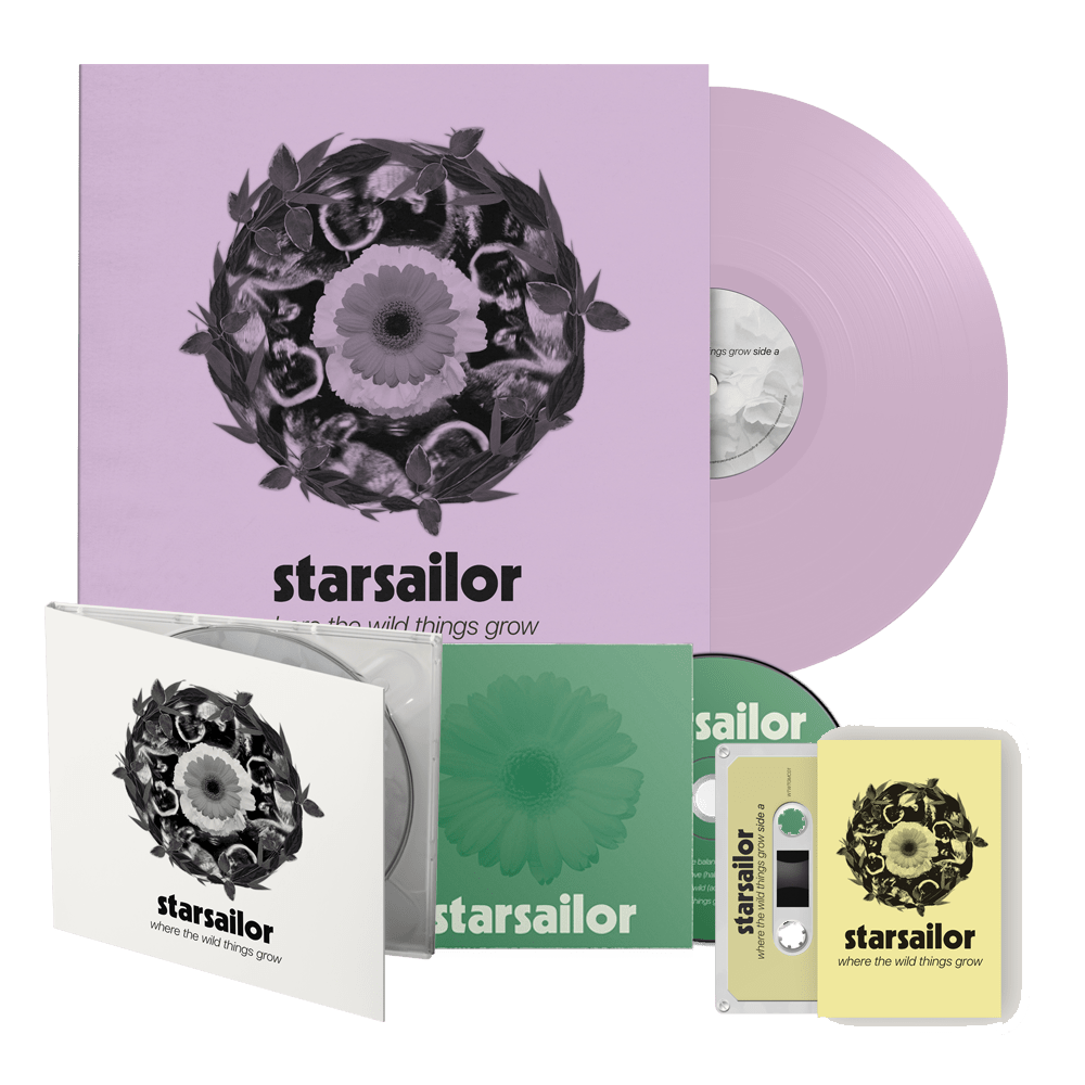 Where The Wild Things Grow Lilac Vinyl + CD + Sunflower Cassette by Starsailor