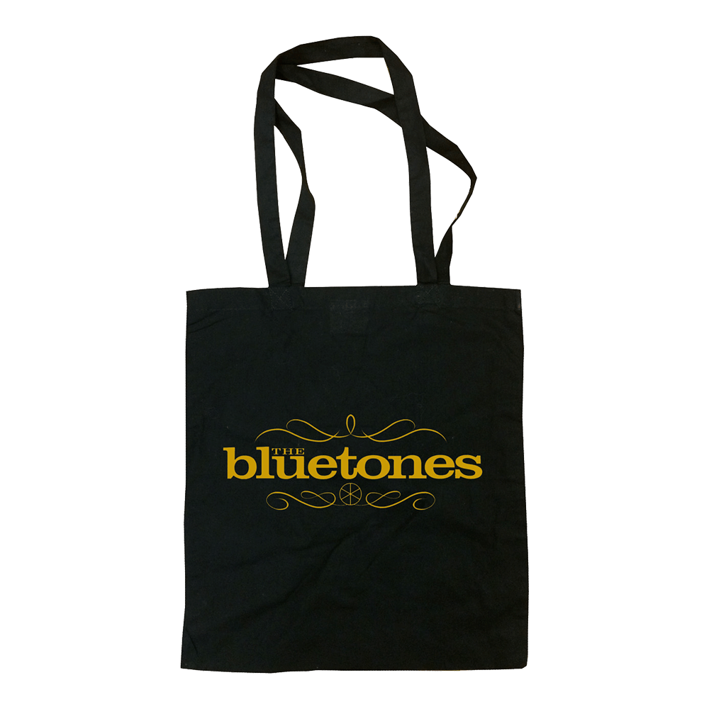 Logo Tote Bag (Black/Gold) by Bluetones