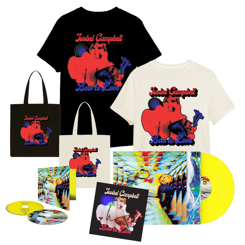Bow To Love 2CD + Yellow Vinyl + T-Shirt + Tote Bag (Choice of Colour) by Isobel Campbell