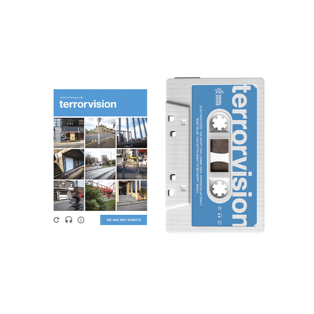 We Are Not Robots White Cassette by Terrorvision