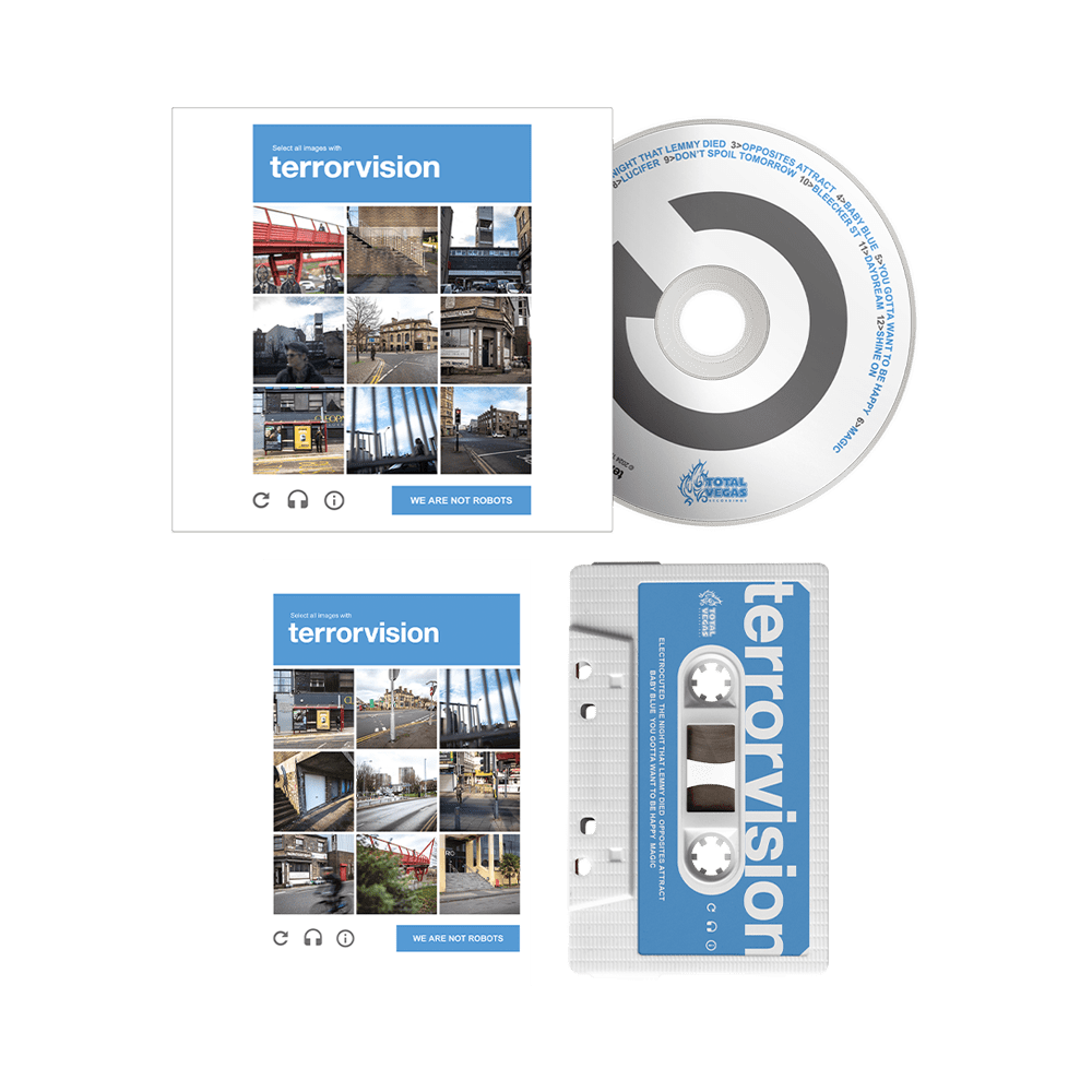 We Are Not Robots Cassette + CD by Terrorvision