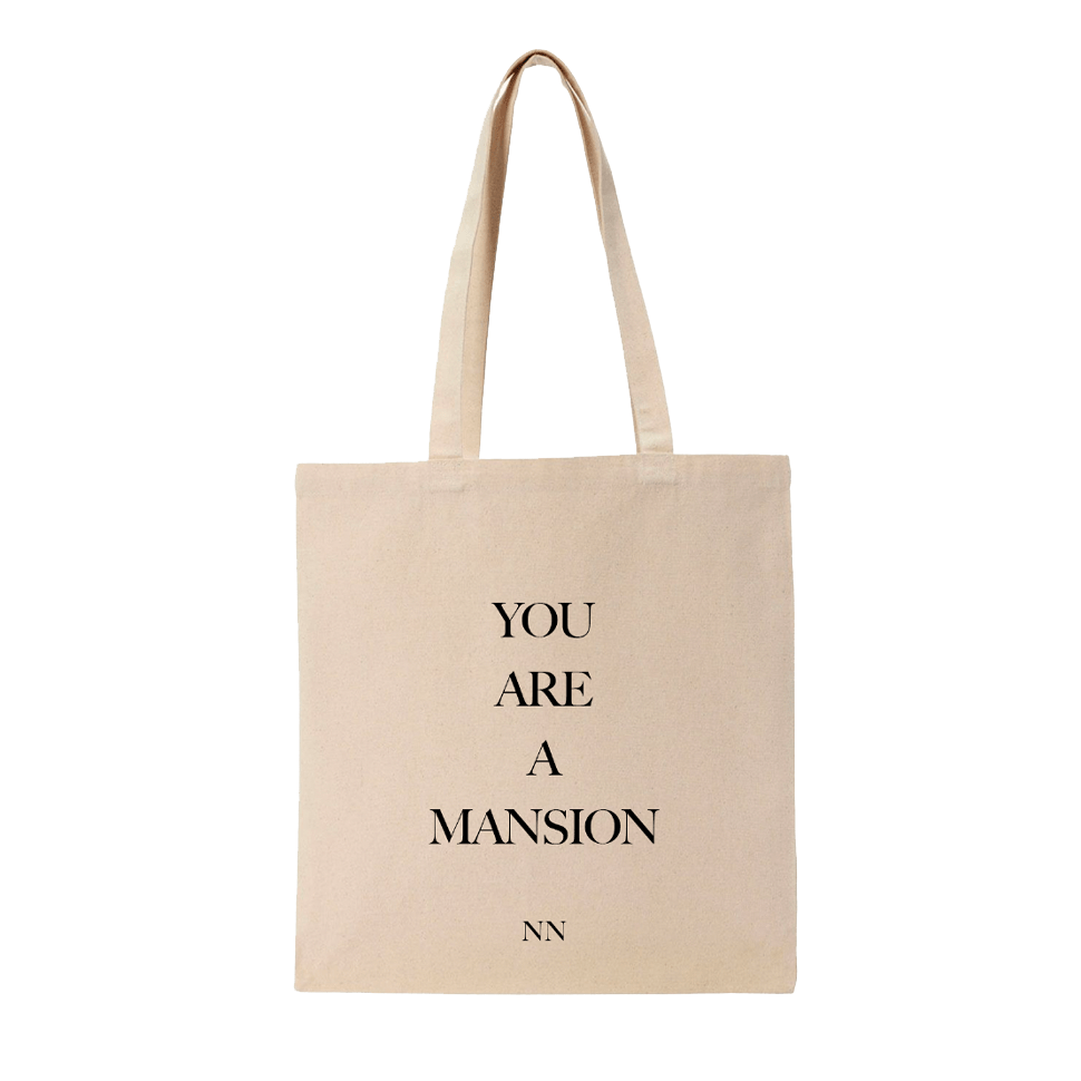 Mountain Music 'You Are A Mansion' Tote Bag by Nina Nesbitt