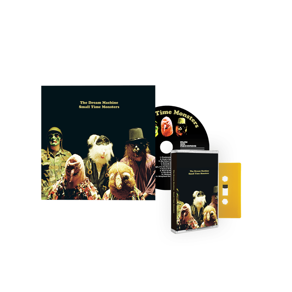 Small Time Monsters CD + Brick Yellow Cassette with Signed Print by The Dream Machine