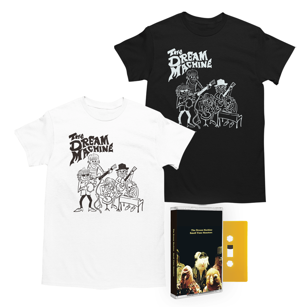 Small Time Monsters Brick Yellow Cassette + T-Shirt with Signed Print by The Dream Machine
