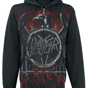 Slayer Hoodie Jacket Black Eagle S to 5XL for Men black