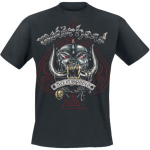 Motorhead T-Shirt Ace Of Spades Tattoo M to XXL for Men black