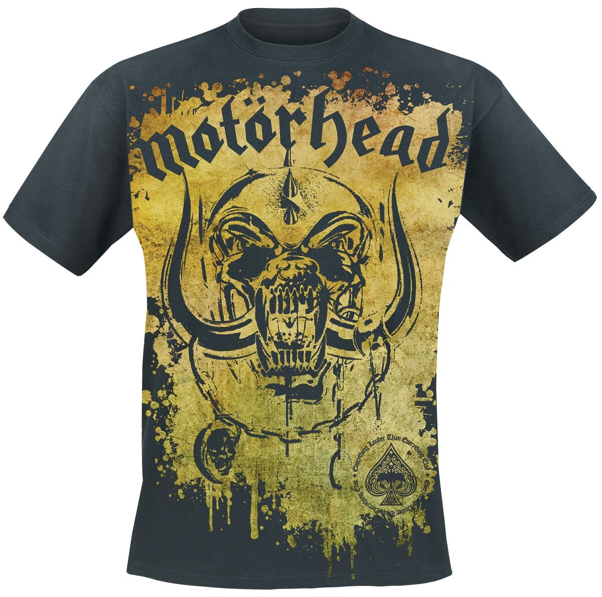 Motorhead T-Shirt Acid Splatter M to 3XL for Men black