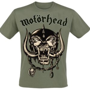 Motorhead T-Shirt Army Green Warpig S to XXL for Men olive