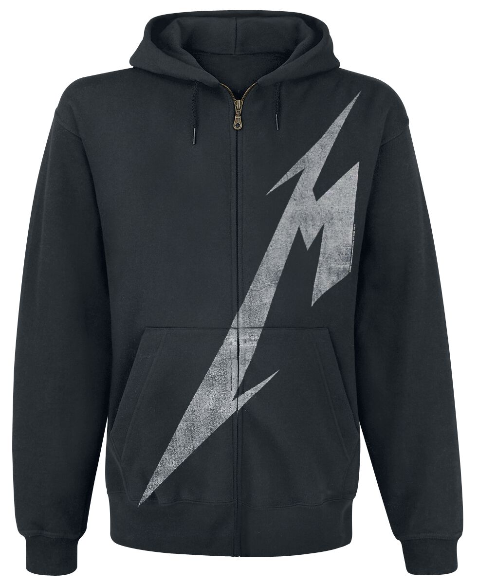 Metallica Hoodie Jacket Shrouded M to 3XL for Men black