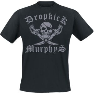 Dropkick Murphys T-Shirt Jolly Roger M to XXL for Men black